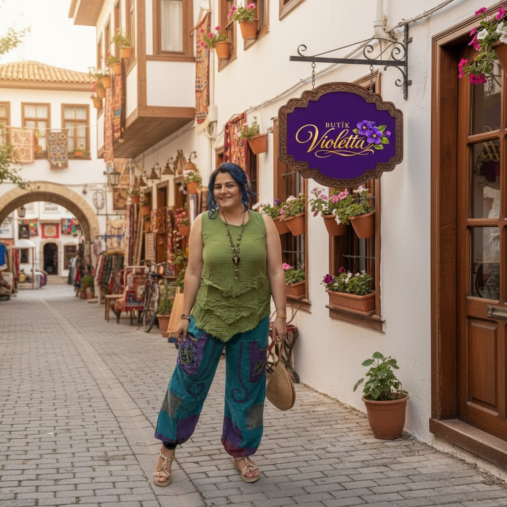 %100 Pamuk Müslin Kumaş Kat Kat Püsküllü Bluz - Fıstık Yeşili